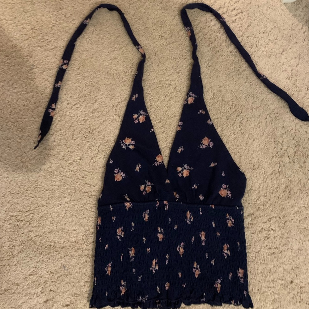 American Eagle Tie at Neck Tank Top